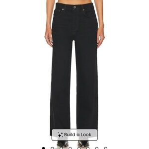 AGOLDE Low Slung Baggy Jeans in Black